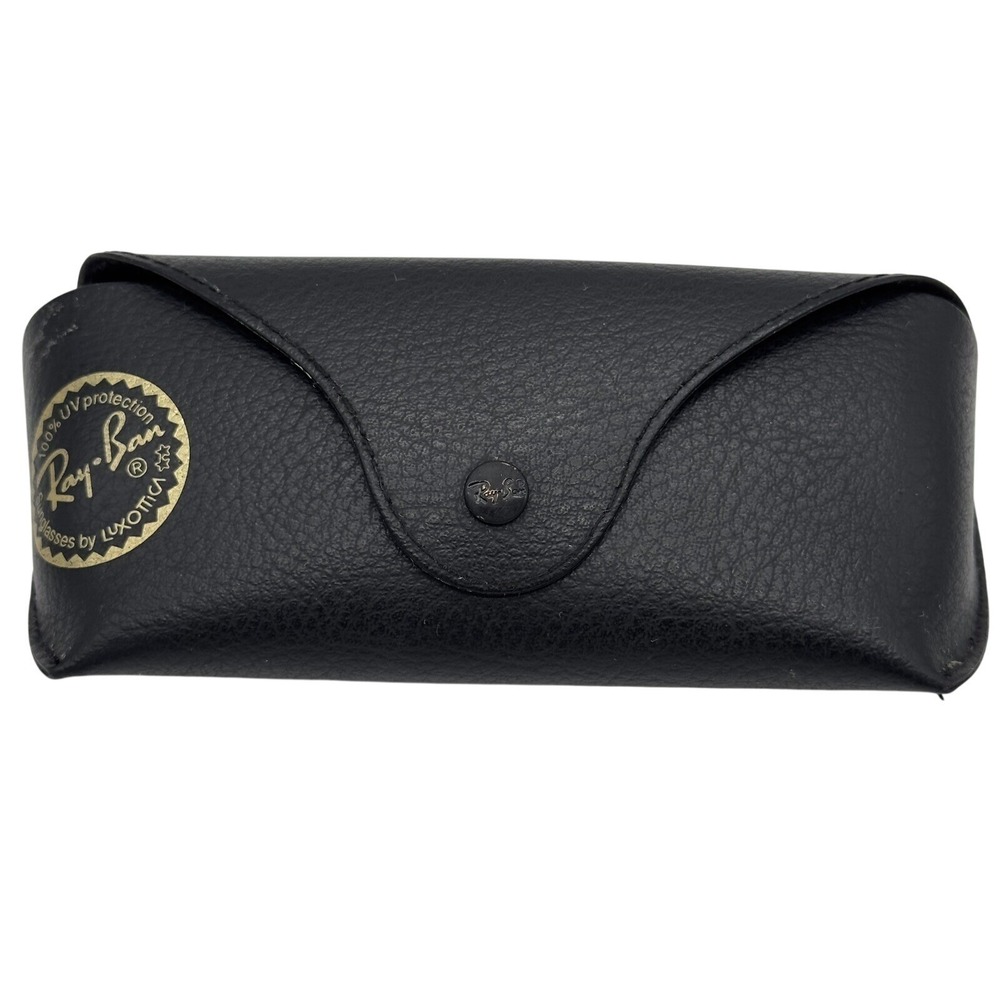 Original Ray Ban Medium Sunglass Sunglasses Case‎ Only Semi-hard Snap Close